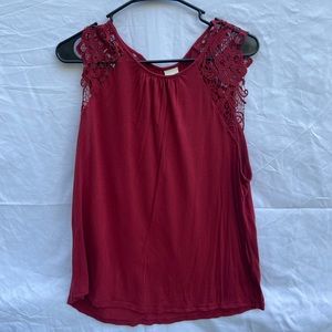 H&M top, red, large